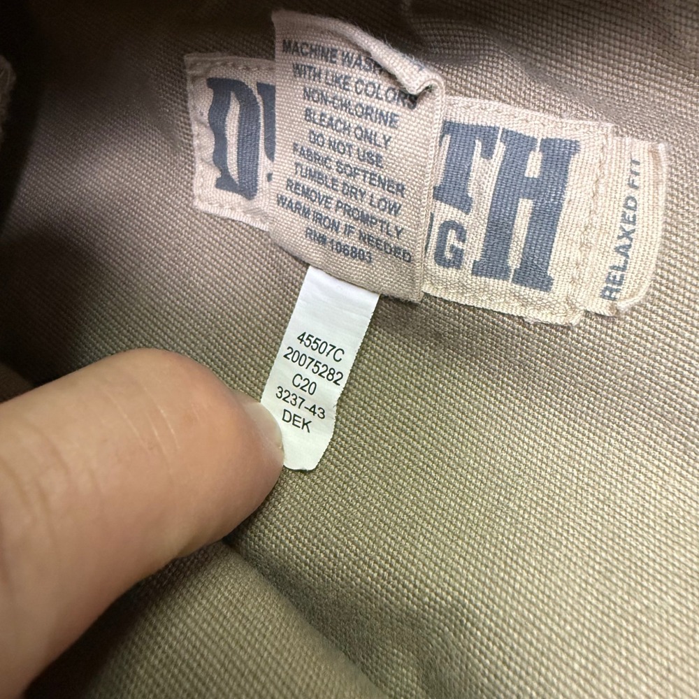 Duluth Trading Co Flex Fire Hose Cargo Pants Mens 36x36 Khaki Relaxed Fit 45507C - Picture 5 of 9